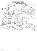 SECTION Diagram and Parts List for LER3624DQ0  Whirlpool Dryer