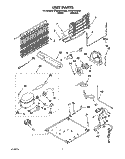 UNIT Diagram and Parts List for ET20PKXDW02  Whirlpool Refrigerator