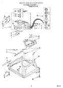 MACHINE BASE Diagram and Parts List for 4LBR8255DZ1  Whirlpool Washer
