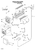 ICEMAKER PARTS Diagram and Parts List for KBRP36FMS00  KitchenAid Refrigerator