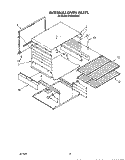 INTERNAL OVEN Diagram and Parts List for SF302BERW5  Whirlpool Range