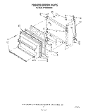 FREEZER DOOR Diagram and Parts List for ET18HKXSW05  Whirlpool Refrigerator
