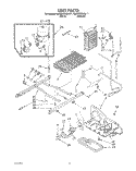 UNIT Diagram and Parts List for KSRC25DXWH11  KitchenAid Refrigerator