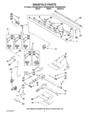 MANIFOLD PARTS Diagram and Parts List for KGRS505XBL03  KitchenAid Range