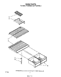 SHELF Diagram and Parts List for ET18JKXRWR2  Whirlpool Refrigerator