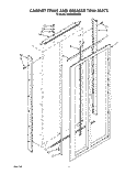 CABINET TRIMS AND BREAKER TRIM PART Diagram and Parts List for KSSS36MWX01  KitchenAid Refrigerator