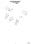 TOP VENTING PARTS Diagram and Parts List for KDRS807SSS02  KitchenAid Range