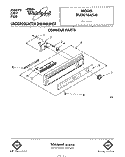CONSOLE Diagram and Parts List for DU2016XS0  Whirlpool Dishwasher