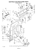 CONTROLS AND REAR PANEL Diagram and Parts List for LA5000XSW1  Whirlpool Washer