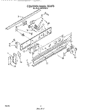 CONTROL PANEL Diagram and Parts List for RS670PXV0  Whirlpool Range