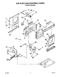 Part Location Diagram of 1158461 Whirlpool INSULATION, CONTROL PANEL