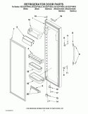 REFRIGERATOR DOOR PARTS Diagram and Parts List for KSCS23FVSS03  KitchenAid Refrigerator
