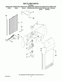 AIR FLOW PARTS Diagram and Parts List for GS6NHAXVB05  Whirlpool Refrigerator