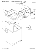 TOP AND CABINET PARTS Diagram and Parts List for 7MTAWS800JQ4  Estate Washer