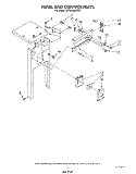 PANEL AND CONTROL Diagram and Parts List for JJTU8100XTP0  Whirlpool Trash Compactor