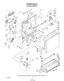DOOR Diagram and Parts List for DU8550XT0  Whirlpool Dishwasher