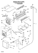 ICEMAKER PARTS Diagram and Parts List for KSSP42QMS00  KitchenAid Refrigerator