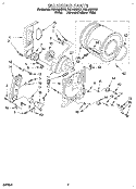 BULKHEAD Diagram and Parts List for RGL4632BQ2  Roper Dryer