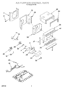 AIR FLOW AND CONTROL Diagram and Parts List for RA71G0  Whirlpool Air Conditioner