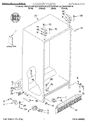 CABINET, LITERATURE Diagram and Parts List for KSRS25QGBL04  KitchenAid Refrigerator