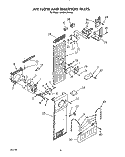 AIR FLOW AND RESERVOIR Diagram and Parts List for KSSS42DWW02  KitchenAid Refrigerator