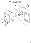 CONTROL PANEL Diagram and Parts List for KEMS306BBL1  KitchenAid Wall Oven