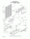 UNIT PARTS Diagram and Parts List for T4TXNWFWT00  Estate Refrigerator