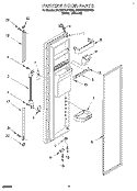 Part Location Diagram of 2156146 Whirlpool CHUTE, ICE