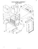 CONTAINER Diagram and Parts List for TU8003XLP0  Whirlpool Trash Compactor
