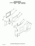 DOOR PARTS Diagram and Parts List for KGRS205TSS5  KitchenAid Range