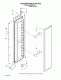 FREEZER DOOR PARTS Diagram and Parts List for KSSS42FTX04  KitchenAid Refrigerator