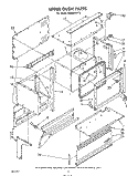 UPPER OVEN Diagram and Parts List for RE953PXPT2  Whirlpool Range