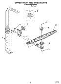 UPPER WASH AND RINSE PARTS Diagram and Parts List for KUDL02IRBS3  KitchenAid Dishwasher
