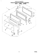 Part Location Diagram of 4358546 Whirlpool LATCH-DOOR