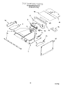 TOP VENTING Diagram and Parts List for KEMS308GSS1  KitchenAid Microwave Oven Combo