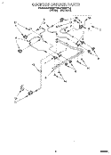 COOKTOP BURNER Diagram and Parts List for FGS387YW3  Roper Range