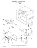 FREEZER LINER PARTS Diagram and Parts List for EB9SHKXVQ03  Whirlpool Refrigerator
