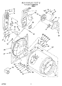 BULKHEAD Diagram and Parts List for KGYE665BWH3  KitchenAid Dryer