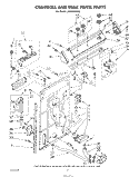CONTROLS AND REAR PANEL Diagram and Parts List for LA5530XSW2  Whirlpool Washer