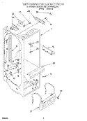 REFRIGERATOR LINER Diagram and Parts List for 4KSRS22QDW01  KitchenAid Refrigerator