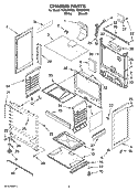 CHASSIS PARTS Diagram and Parts List for TGP305RW3  Estate Range