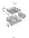 RACK Diagram and Parts List for 8505L20  Roper Dishwasher