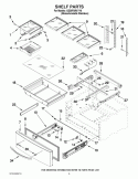Part Location Diagram of W10311727 Whirlpool RAIL