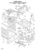 LINER Diagram and Parts List for ET8CHKXKQ00  Whirlpool Refrigerator
