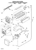 ICE MAKER Diagram and Parts List for KSRG22FKBT03  KitchenAid Refrigerator