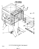 TUB , LIT/OPTIONAL Diagram and Parts List for SHF7804W1  Whirlpool Dishwasher