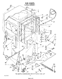 TUB , LITERATURE AND OPTIONAL Diagram and Parts List for DU9500XS1  Whirlpool Dishwasher