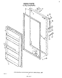 DOOR , LIT/OPTIONAL Diagram and Parts List for EV15HKXRW0  Whirlpool Freezer