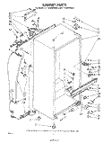 CABINET Diagram and Parts List for ET14JMXMWR6  Whirlpool Refrigerator