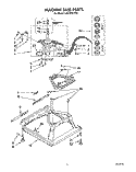 MACHINE BASE Diagram and Parts List for LA9300XYN0  Whirlpool Washer